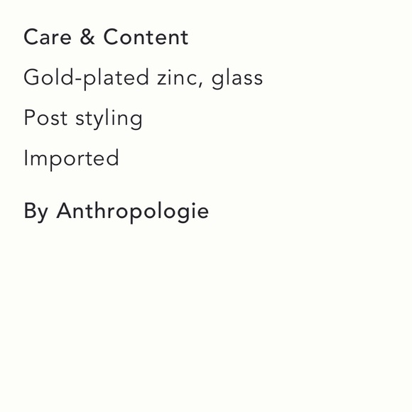 Anthropologie Mint Green Stone Gold Hoop Earrings Pale Green Stones - Picture 6 of 8